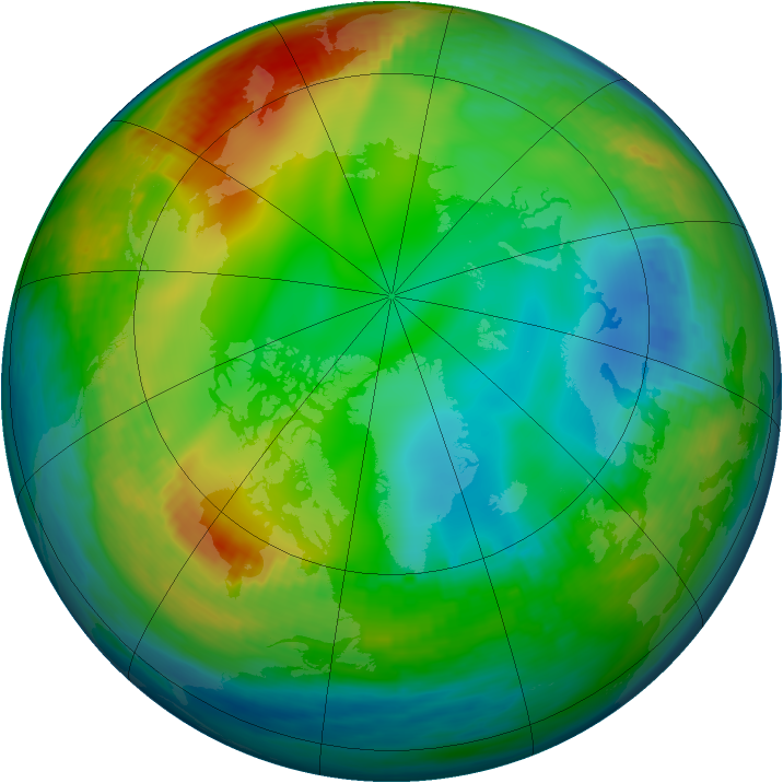 Arctic ozone map for 17 December 1983